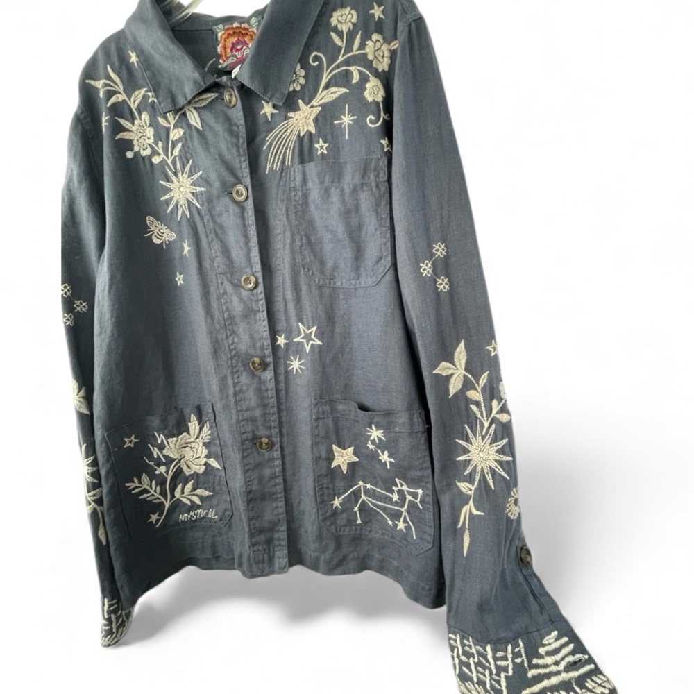 Johnny Was MIA Mystical celestial heavily embroidered jacket NWT RARE